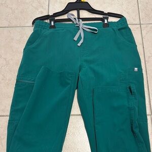 Figs Hunter Green Yola Skinny Scrub Pants